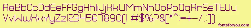 BnDragon Font – Purple Fonts on Yellow Background