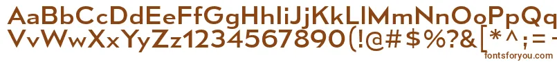 MesmerizeSeRg-fontti – ruskeat fontit valkoisella taustalla
