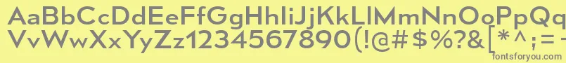 MesmerizeSeRg Font – Gray Fonts on Yellow Background