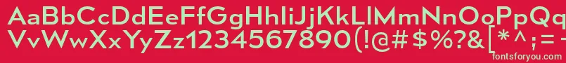 MesmerizeSeRg Font – Green Fonts on Red Background
