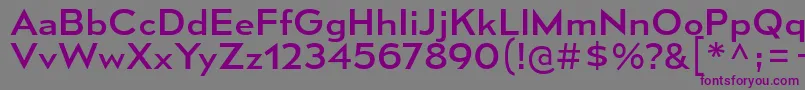 Шрифт MesmerizeSeRg – фиолетовые шрифты на сером фоне