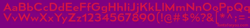 MesmerizeSeRg Font – Red Fonts on Purple Background