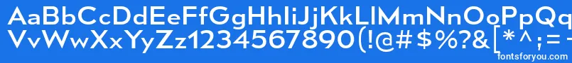 MesmerizeSeRg Font – White Fonts on Blue Background
