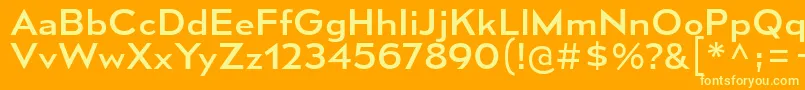 Police MesmerizeSeRg – polices jaunes sur fond orange