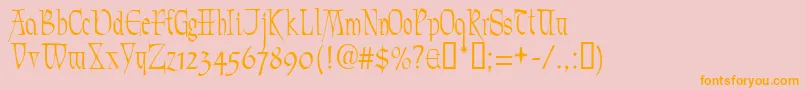 Marmyadose Font – Orange Fonts on Pink Background