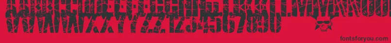 SmashPunkers1 Font – Black Fonts on Red Background