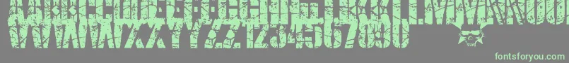 SmashPunkers1-Schriftart – Grüne Schriften auf grauem Hintergrund