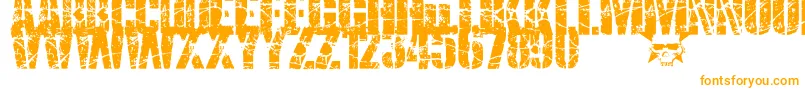 SmashPunkers1-Schriftart – Orangefarbene Schriften auf weißem Hintergrund