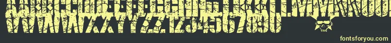 SmashPunkers1 Font – Yellow Fonts on Black Background