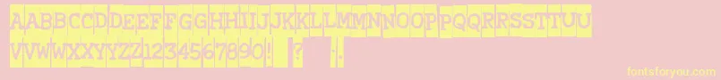 More about Xero4 Font Xero4 Font – Yellow Fonts on Pink Background