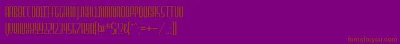 FurgatorioSans Font – Brown Fonts on Purple Background