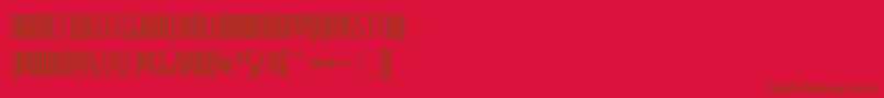 FurgatorioSans Font – Brown Fonts on Red Background