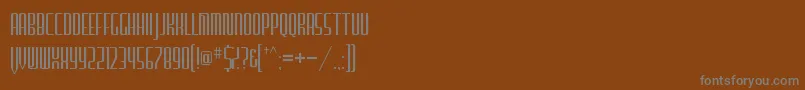 FurgatorioSans Font – Gray Fonts on Brown Background