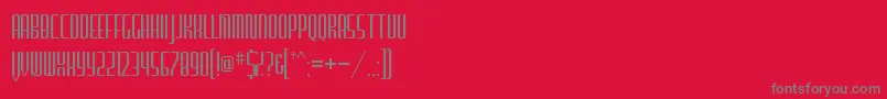 FurgatorioSans Font – Gray Fonts on Red Background