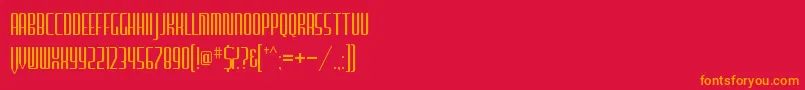 FurgatorioSans Font – Orange Fonts on Red Background