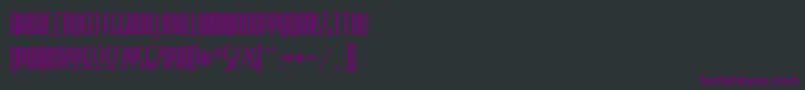 FurgatorioSans Font – Purple Fonts on Black Background