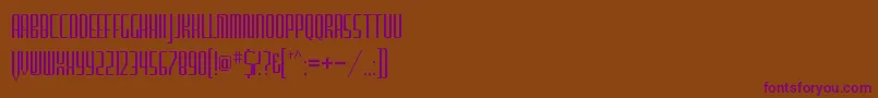 FurgatorioSans Font – Purple Fonts on Brown Background