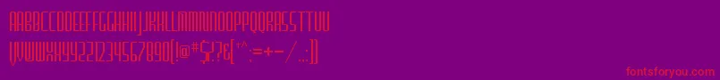 FurgatorioSans Font – Red Fonts on Purple Background