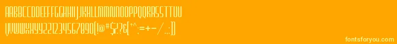 FurgatorioSans Font – Yellow Fonts on Orange Background