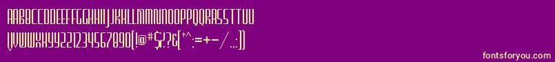 FurgatorioSans Font – Yellow Fonts on Purple Background