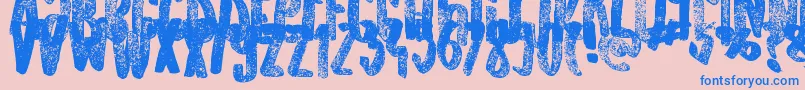 More about OldOriginals Font OldOriginals Font – Blue Fonts on Pink Background