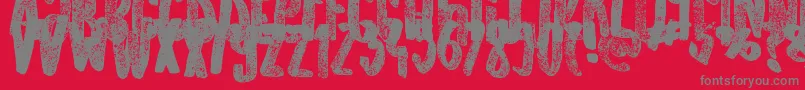 OldOriginals Font – Gray Fonts on Red Background