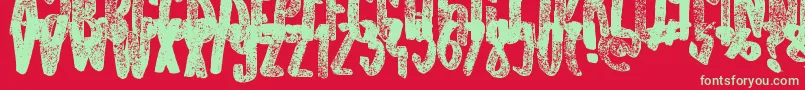 OldOriginals Font – Green Fonts on Red Background