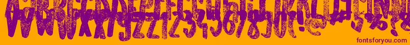 OldOriginals Font – Purple Fonts on Orange Background