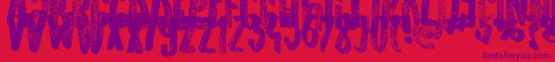 OldOriginals Font – Purple Fonts on Red Background