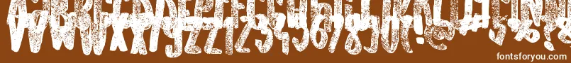 Шрифт OldOriginals – белые шрифты на коричневом фоне