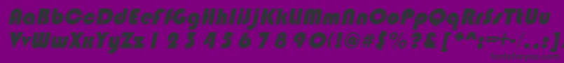 BlimpoItalic Font – Black Fonts on Purple Background