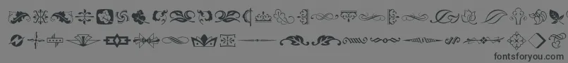 Typeembellishmentstwo Font – Black Fonts on Gray Background