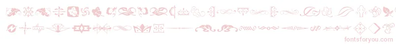 Typeembellishmentstwo Font – Pink Fonts on White Background