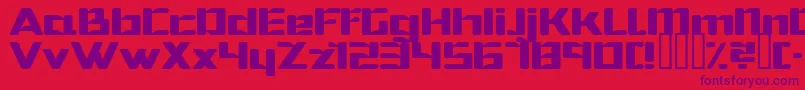 Hibernate Font – Purple Fonts on Red Background