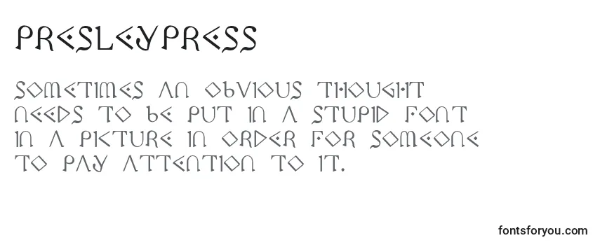 PresleyPress Font