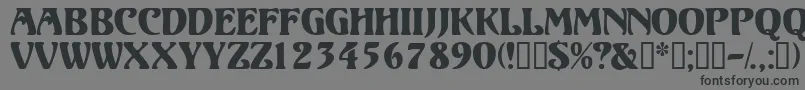 Volutedisplaycapsssk Font – Black Fonts on Gray Background
