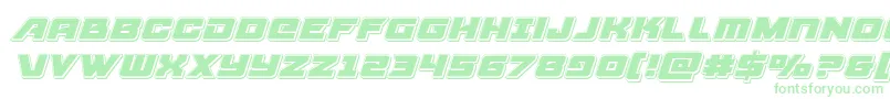 Weitere Informationen zur Aircruiserpunchital-Schriftart Aircruiserpunchital-Schriftart – Grüne Schriften auf weißem Hintergrund
