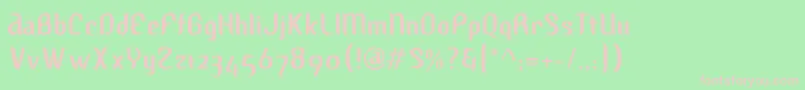 フォントAlbino ffy – 緑の背景にピンクのフォント