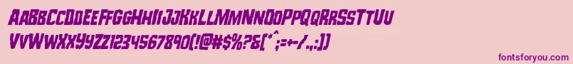 Monsterhuntercondital Font – Purple Fonts on Pink Background