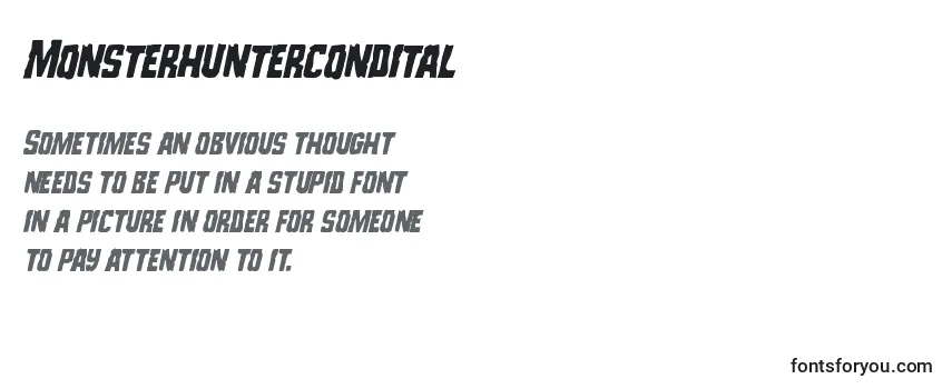 Monsterhuntercondital Font