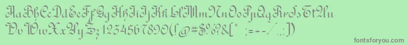 More about RondoAncientone Font RondoAncientone Font – Gray Fonts on Green Background