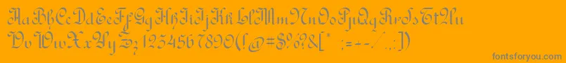 RondoAncientone Font – Gray Fonts on Orange Background