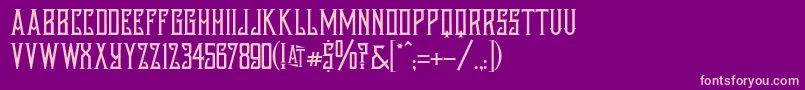 Austinnichols Font – Pink Fonts on Purple Background