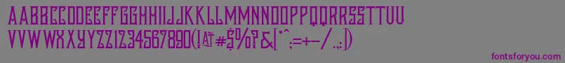 Austinnichols Font – Purple Fonts on Gray Background