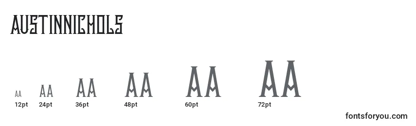 Размеры шрифта Austinnichols