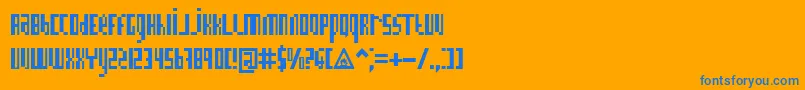 BnInformation-fontti – siniset fontit oranssilla taustalla