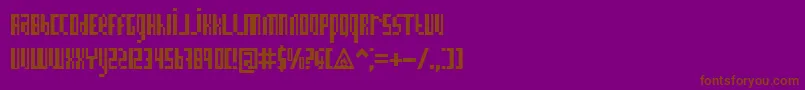 Police BnInformation – polices brunes sur fond violet