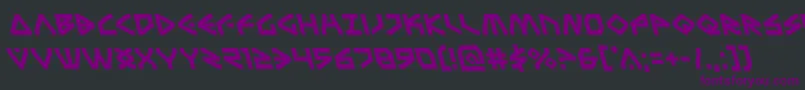 Terrafirmaleft Font – Purple Fonts on Black Background