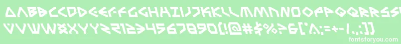 Terrafirmaleft Font – White Fonts on Green Background