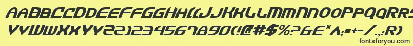 Jannv2i Font – Black Fonts on Yellow Background